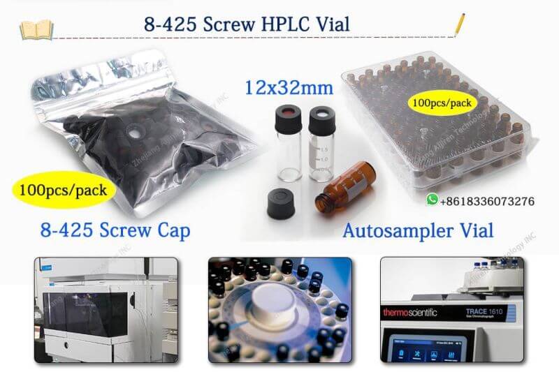 20-ml-Headspace-Fläschchen8-425 2-ml-HPLC-Autosampler-Fläschchen mit Schraubhals
