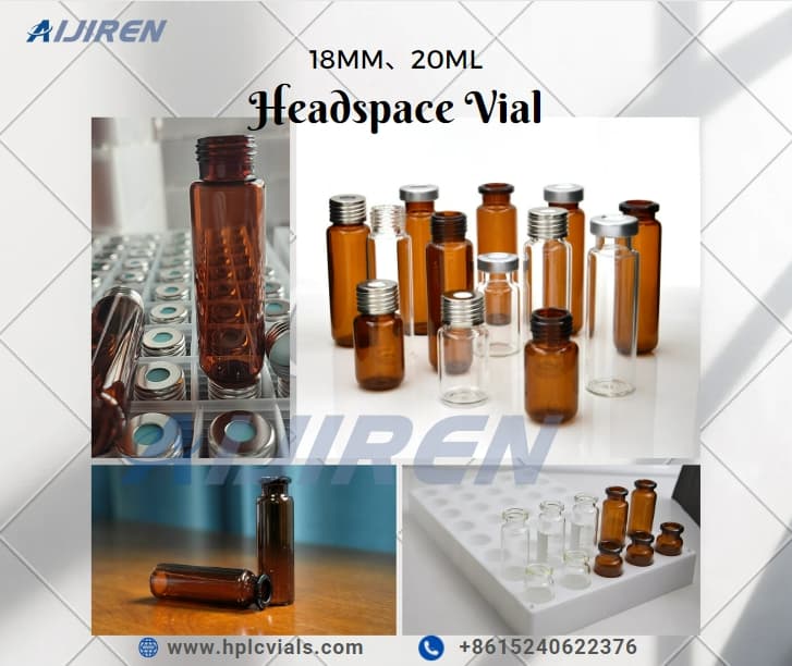 20-ml-Headspace-Fläschchen 18 mm 20 mm 6 ml-20 ml Headspace-Fläschchen für GC