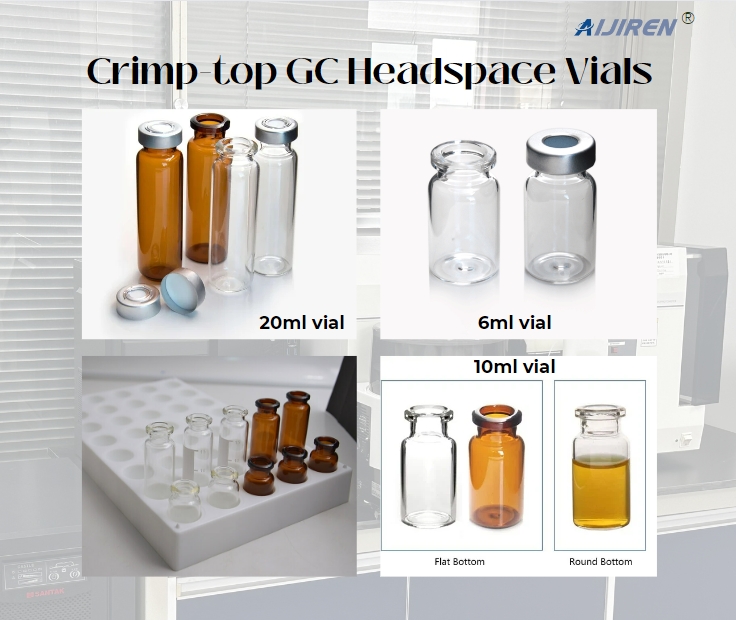 2ml autosampler vial20mm 6ml-20ml Crimp-top GC Headspace Vials Supplier