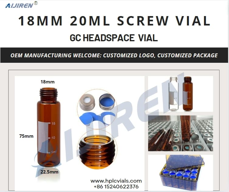 China Wholesale 18mm 20ml Screw Vial GC Headspace  Vial