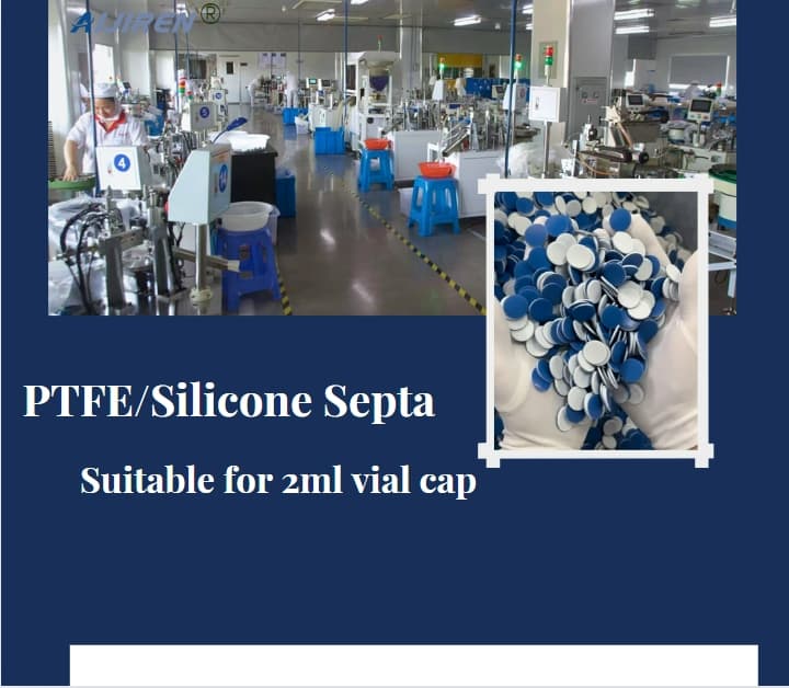 2ml autosampler vialPTFE Silicone Septa for 2ml vial cap