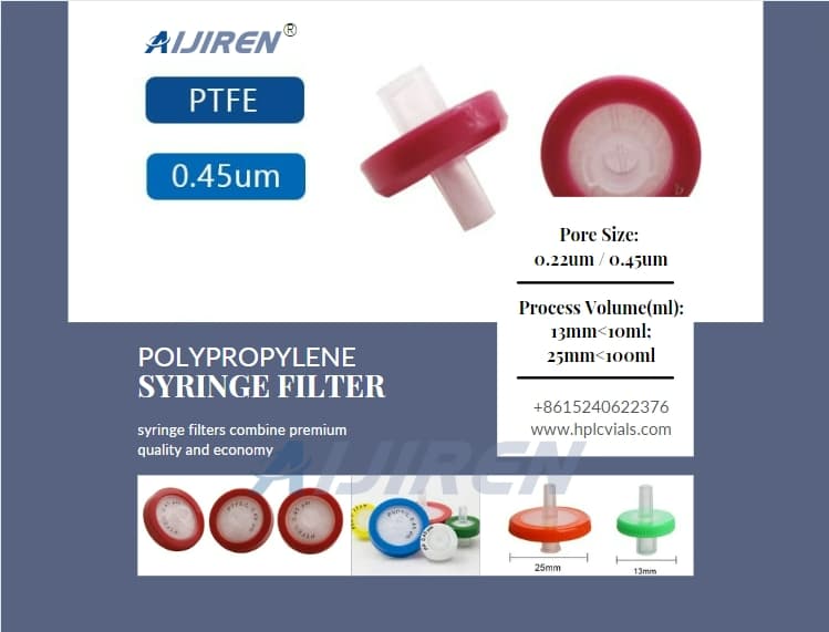 Wholesale High Quality Syringe Filter PTFE for HPLC