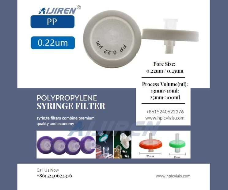Wholesale Price High Quality Syringe Filter Polypropylene