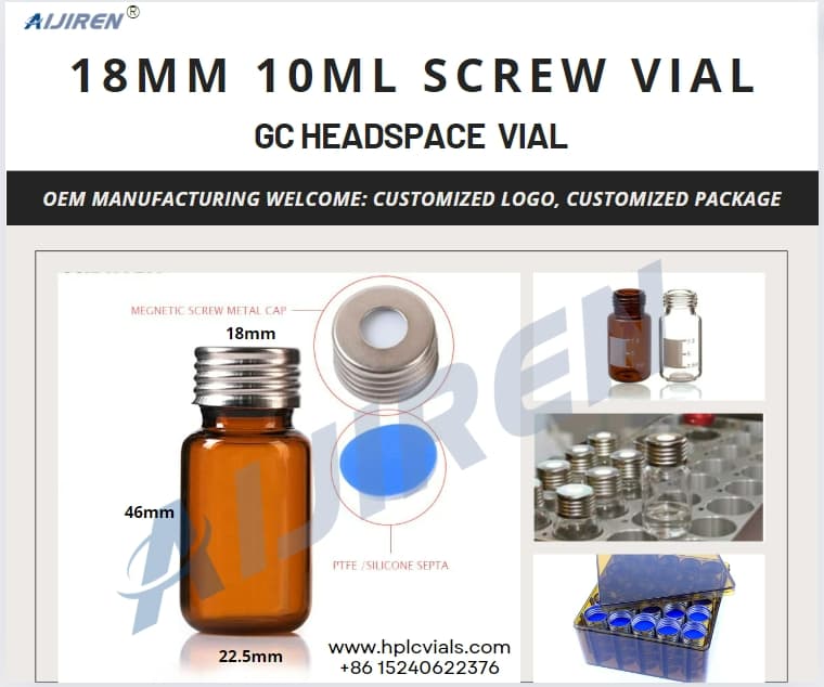 China Wholesale 18mm 10ml Screw Vial Gc Headspace  Vial